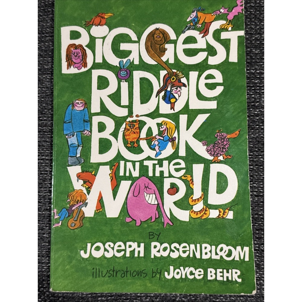Biggest Riddle Book in‎ the World (Paperback Sterling Publishing 1976 Rare Oop - Picture 2 of 16